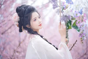 Ethereal Cherry Blossom Muse - YiTuYu Art Language Vol.8949 Tu Ya W-12