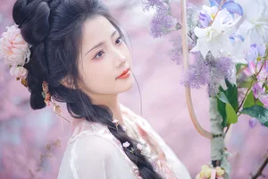 Ethereal Cherry Blossom Muse - YiTuYu Art Language Vol.8949 Tu Ya W-10