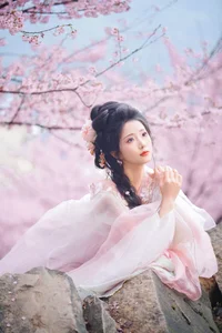 Ethereal Cherry Blossom Muse - YiTuYu Art Language Vol.8949 Tu Ya W-13