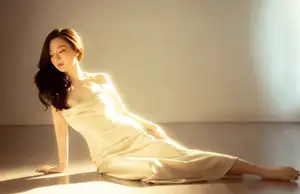 Alluring Beauty Portrait in Golden Sunset Light | Enchanting Elegance-1