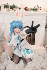 Enchanting Winter Magic with PoppaChan as Usada Pekora-4