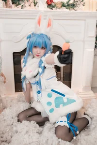 Enchanting Winter Magic with PoppaChan as Usada Pekora-10