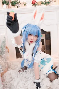 Enchanting Winter Magic with PoppaChan as Usada Pekora-2