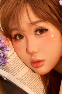 Dreamy Girl Bathed in Morning Light: Ethereal Beauty in a Romantic Setting 1000021061-5