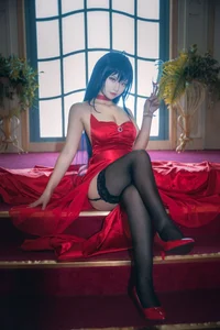 Stunning Taihou Cosplay by Yi Miao Jun: Exclusive Azur Lane Racing Queen Collection (56P) - High-Quality Anime Photography-10
