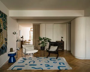 Warm 160m2 apartment for a young family transformed from a rigid office-2