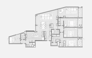 Warm 160m2 apartment for a young family transformed from a rigid office-6