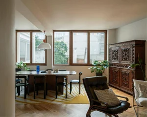 Warm 160m2 apartment for a young family transformed from a rigid office-0