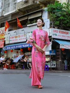 Elegant Vietnamese Fashion: Discovering the Beauty of Traditional Ao Dai in the Heart of Historic Saigon, Ho Chi Minh City-2