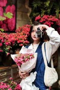 Cozy Christmas Reading: Young Woman and 'How to Win Friends' Book-9