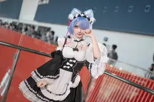Coser Hua Qi Hana's Adorable Cat Rem Cosplay at Anime Carnival-31