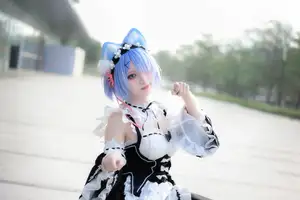 Coser Hua Qi Hana's Adorable Cat Rem Cosplay at Anime Carnival-18