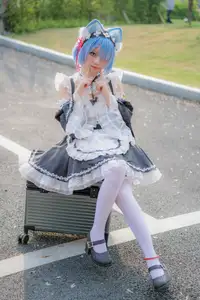 Coser Hua Qi Hana's Adorable Cat Rem Cosplay at Anime Carnival-9