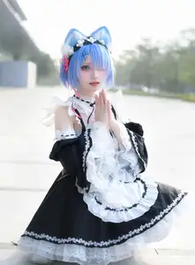 Coser Hua Qi Hana's Adorable Cat Rem Cosplay at Anime Carnival-25