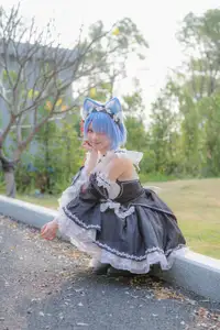 Coser Hua Qi Hana's Adorable Cat Rem Cosplay at Anime Carnival-6