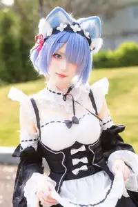 Coser Hua Qi Hana's Adorable Cat Rem Cosplay at Anime Carnival-29