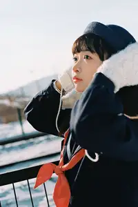 YiTuYu Vol.8663 Hu Jiao Hu Hu: JK Schoolgirl in Snow, Captivating Japanese Beauty-1