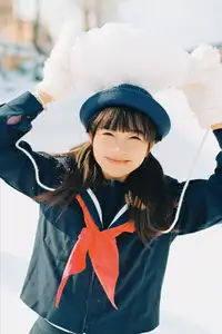 YiTuYu Vol.8663 Hu Jiao Hu Hu: JK Schoolgirl in Snow, Captivating Japanese Beauty-14