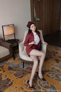 XiuRen No10333 An Ran Captivating Stewardess Attire Unique Photo Collection-25
