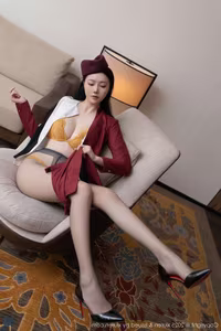 XiuRen No10333 An Ran Captivating Stewardess Attire Unique Photo Collection-12