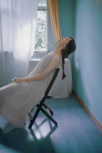 Aesthetic Sunset Portraits: Kan Bu Qing Xiao Gui in YiTuYu Art Language Vol.9137 – Capturing the Magic of Golden Hour Photography-9