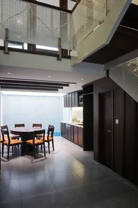 Modern Eco-Friendly Home Design Inspired by Tropical Coconut Leaves in Ho Chi Minh City: A Sustainable Architectural Masterpiece with Split-Level Living-5