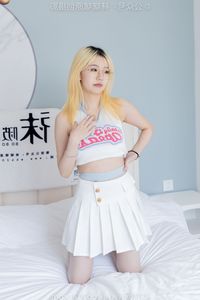 BoBoSocks No.543: Charming Chinese Model's Playful Gaze in a Bright Bedroom.-7