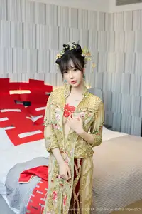 XiuRen No.10567: Yue Er Yue Er's Enchanting Traditional Bridal Photoshoot-16