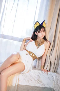 Sakurai Ningning: The Ethereal White Cat Girl Cosplay Aesthetic-13