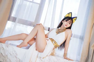 Sakurai Ningning: The Ethereal White Cat Girl Cosplay Aesthetic-34