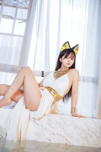 Sakurai Ningning: The Ethereal White Cat Girl Cosplay Aesthetic-9