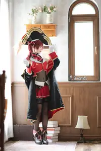 Coser Mime as Marine: Captivating Cosplay Photo Set (24P)-5