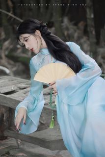 Captivating Traditional Portrait: Elegant Long-Legged Hot Girl in Dreamy Setting-13