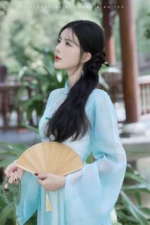 Captivating Traditional Portrait: Elegant Long-Legged Hot Girl in Dreamy Setting-15