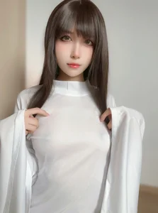 Ethereal Whispers: Pudding Dafa’s Hauntingly Beautiful Ghost Lady Halloween Vision-4