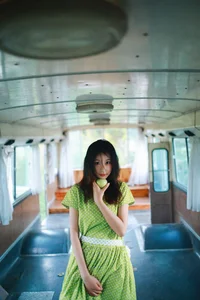 Artistic Portraits in Dali: Xiao U for YiTuYu Art Language Vol.9132 - Vintage Bus Aesthetic-11