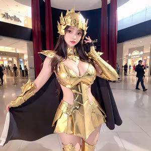 Discover the Golden Saintess: Majestic Beauty in Realistic Style - Saint Seiya-6