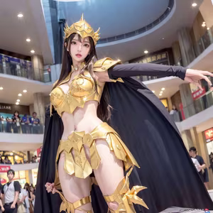 Discover the Golden Saintess: Majestic Beauty in Realistic Style - Saint Seiya-17