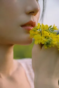 Ethereal Beauty: Xiao Yue Amidst Rapeseed Blooms in Art Language Vol.8948-16