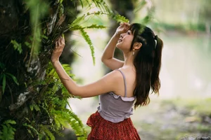 Elegant Travel Photography: Discovering Serenity with Ruoying at the Breathtaking Cloud Mountain Water Landscape-18