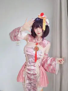 Coser Bai Yin 81 Sweet Pink Charm in Fantia March Part02 Collection-10