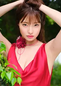 Natsuki Satonaka in Dazzling Red Dress: Explore Full Throttle Beauty from YJ PHOTO BOOK Task have Fun-13