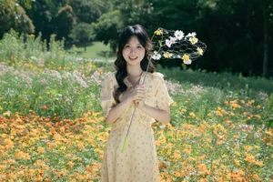 Ethereal Fairy Lake Photoshoot: Li Wo An An in YiTuYu艺图语 Vol.9379 Featuring Unique Floral Art and Dreamy Nature Aesthetics-3