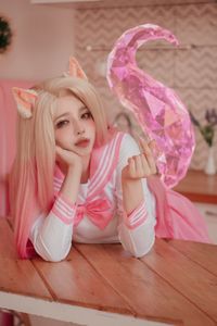 Yae Miko Genshin Impact Cosplay by Bao Zou Li Yu Wang Amidst Sakura Blossoms-16