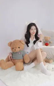 Sweet Moment: Adorable Girl & Her Beloved Teddy Bear-1