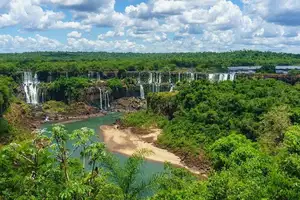 Admire Iguazu National Park: Incredible majestic Devil's Throat Falls scene at Brazil - Argentina border-1