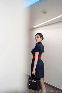 Qing Miao in Flight Attendant Uniform - XingYan  Vol.354 - Elegant and Alluring Beauty-11