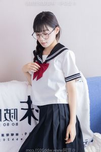 Chinese Model No.548 Nuomi: Fresh JK Uniform Style with Pile Socks and Sports Shoes by BoBoSocks-29
