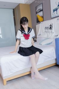 Chinese Model No.548 Nuomi: Fresh JK Uniform Style with Pile Socks and Sports Shoes by BoBoSocks-37