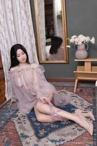 Stunning Sunlit Portrait of Anzi Yada in Sheer White Gauze - XiuRen No.10752 Collection for Aesthetic Fashion and Photography Inspiration-1